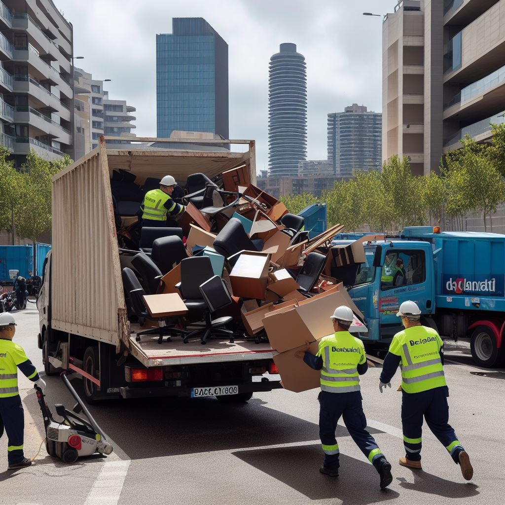 Fase de vaciado de oficinas comerciales en Sant Esteve de Palautordera